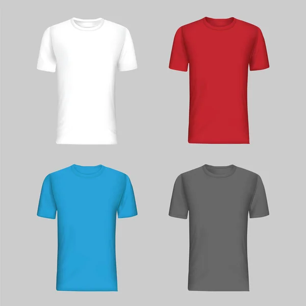 Set Tshirt Template Vector — Stock Vector