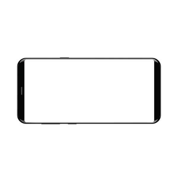 Realistic Smartphone Mockup Blank Screen — Stock Vector