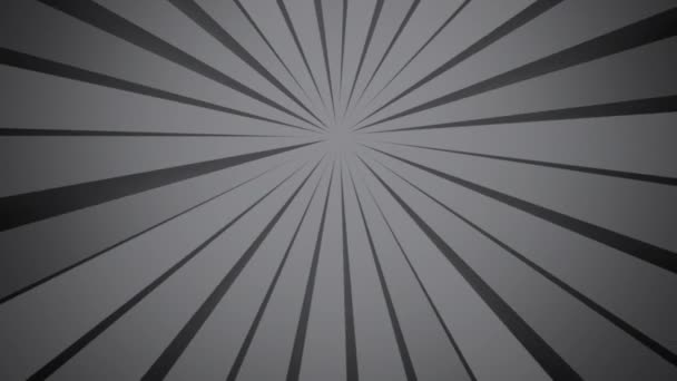 Abstract Background Radial Rays Grey Colour Clockwis Rotation Gray Background — Stock Video