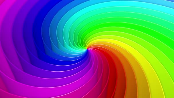 环形彩色螺旋背景 — 图库视频影像