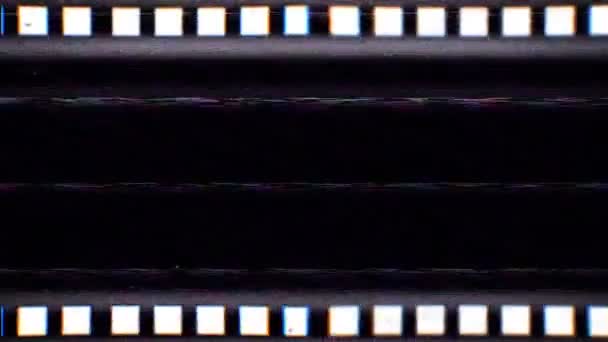 Vintage Vhs Filmstreifen Nahtlose Schleife Alte Bandspule Overlay Mit Schmutz — Stockvideo