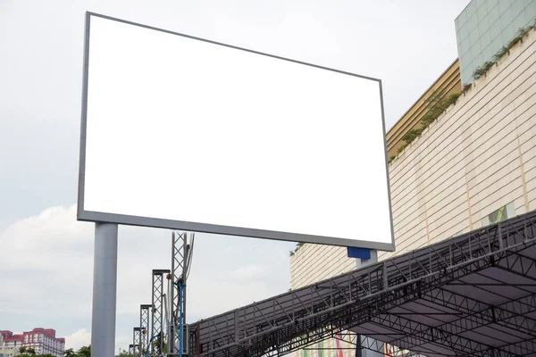 Prázdný Velký Billboard Připravený Pro Novou Reklamu — Stock fotografie