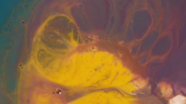 Soyut Renk Tasarımı Renkli Girdap Arkaplanı Akrilik Doku Arkaplanı — Stok video