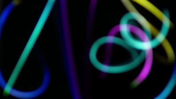 Iluminación Abstracta Borrosa Para Efecto Fondo — Vídeo de stock