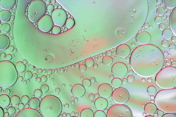 Colorido Artístico Gota Aceite Flotando Agua — Foto de Stock