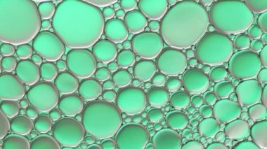 Suyun üzerinde yüzen yağ damlasının renkli sanatçısı.