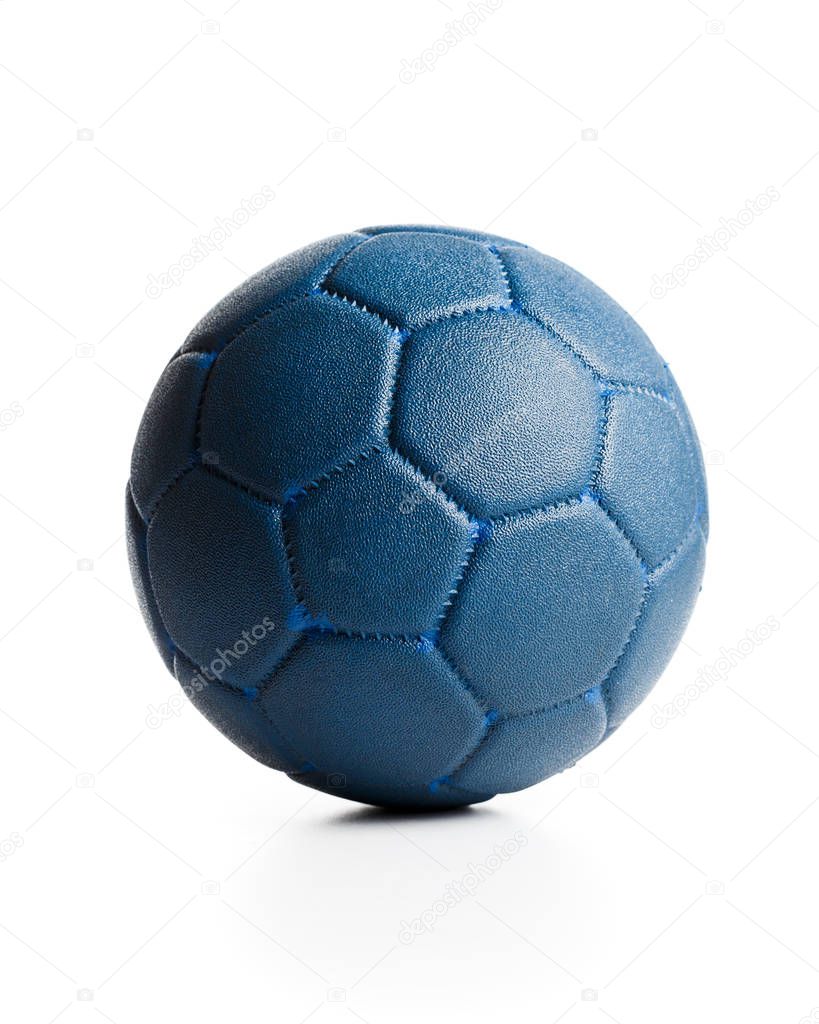 Blue leather ball 
