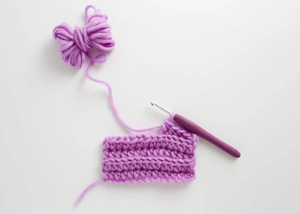 Crochet crochet et laine — Photo
