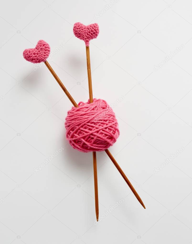 Love Knitting concept