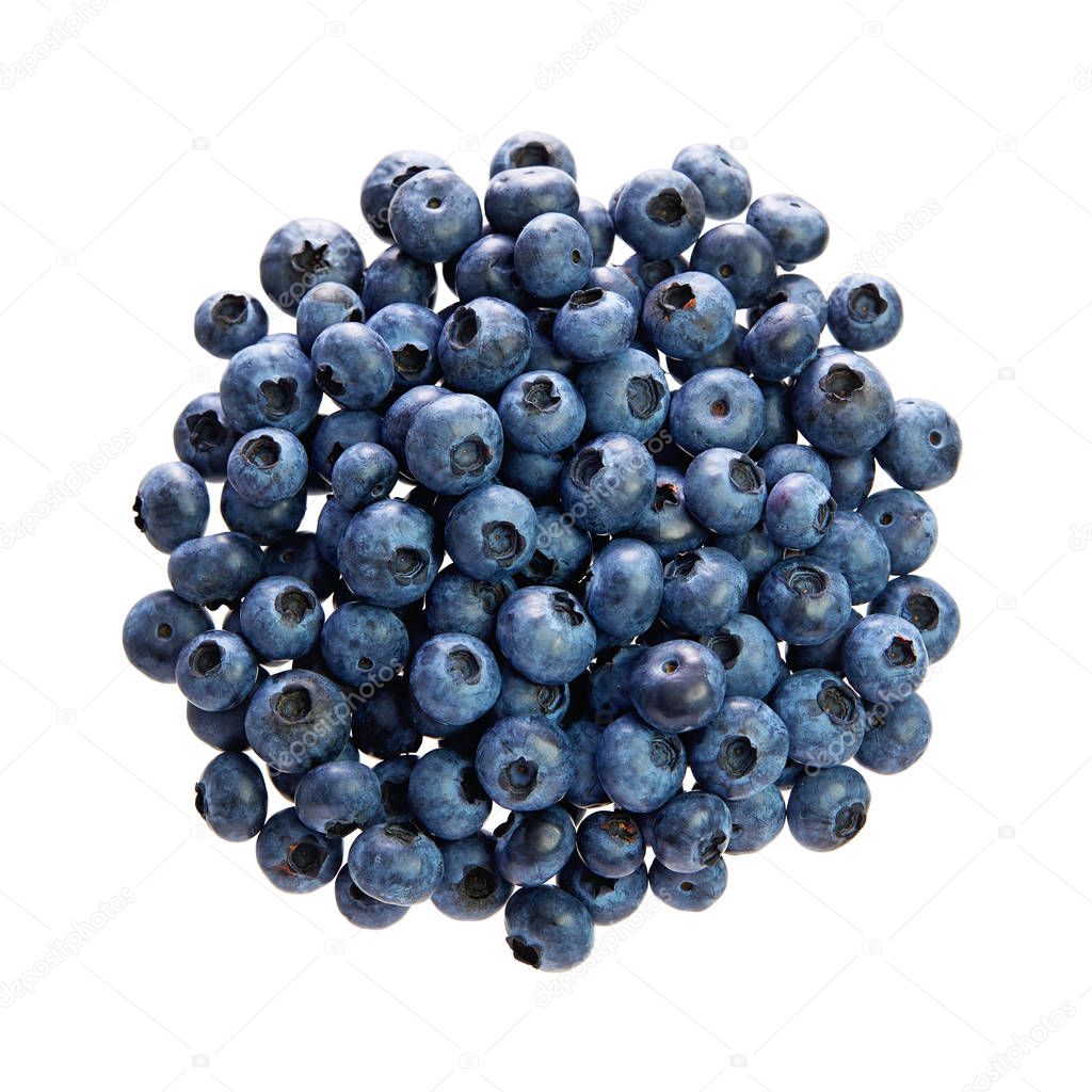 Fresh raw blueberries