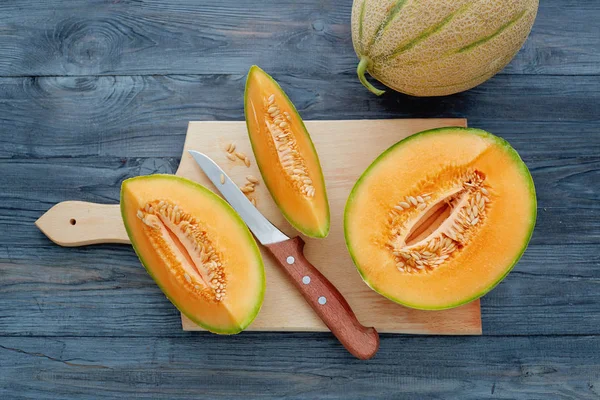 Verse cantaloupe meloenen — Stockfoto