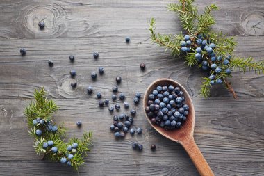 Ardıç meyveleri kaşıkla