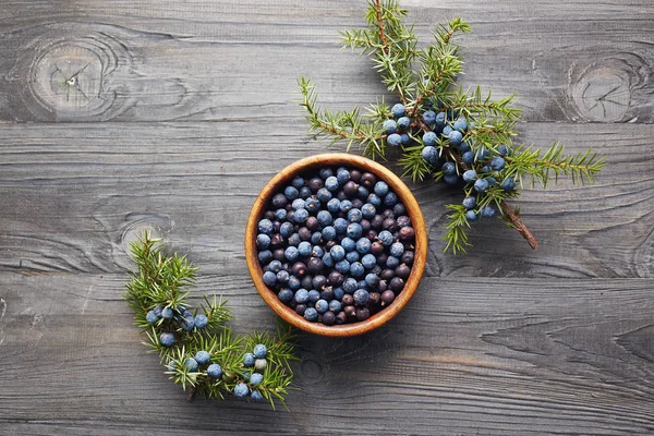 bowl with juniper berries