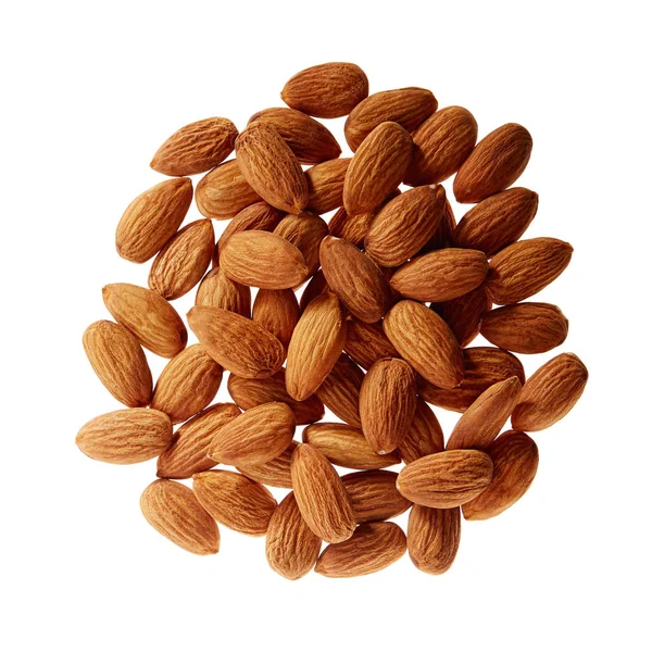 Almond Nuts Isolated White Background — Stock Photo, Image