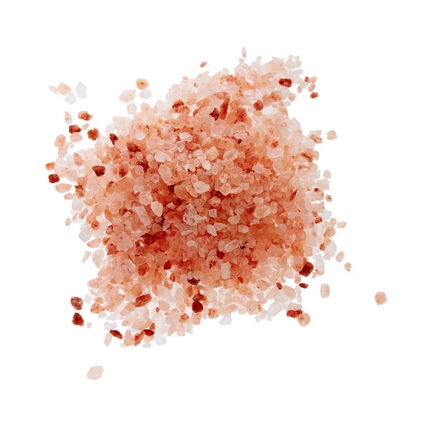 Pink Himalayan Salt Crystals Himalayan Salt White Background — Stock Photo, Image