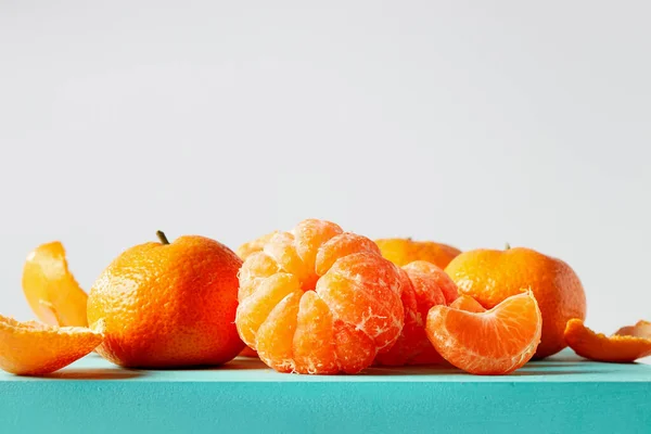 Naranjas Frescas Mandarina Cerca —  Fotos de Stock