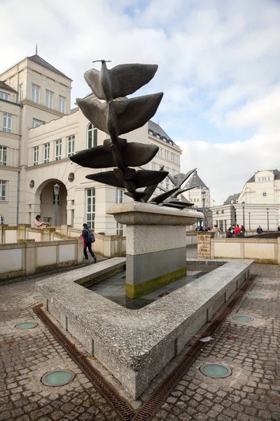 Skulptur in der Stadt Luxemburg — Stockfoto