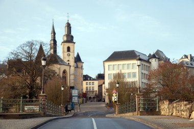 view of Luxembourg town clipart
