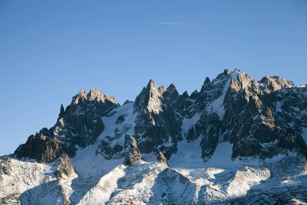 法国阿尔卑斯在冬天时间 — 图库照片