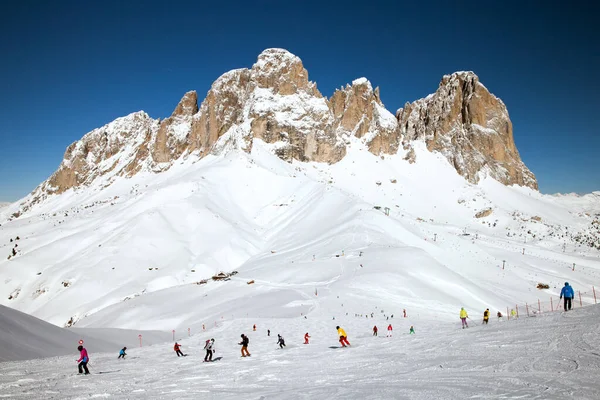 Descente Sommet Station Ski — Photo