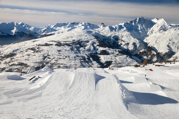 Snowpark Les Arcs — Stockfoto