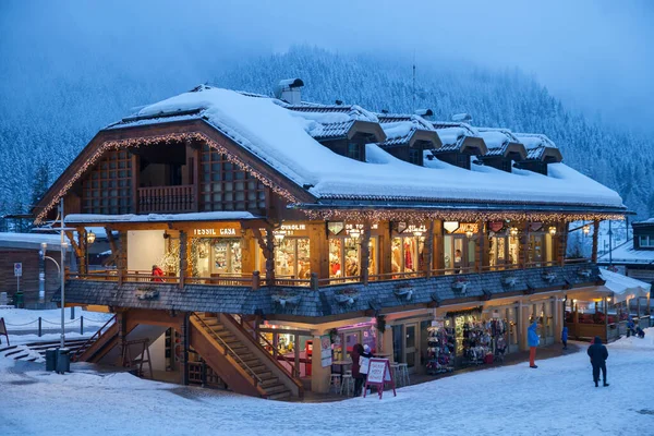 Canazei Italië Mrt 2018 Souvenirwinkel Historisch Deel Van Italin Skigebied — Stockfoto
