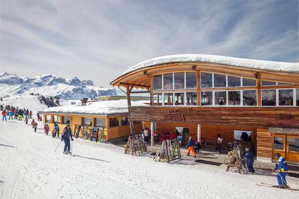 San Cassiano Italia Mar 2018 Ristorante Piz Sorega Nel Comprensorio — Foto Stock