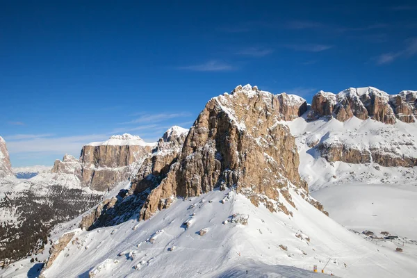 Masyw Górski Canazei Dolomity — Zdjęcie stockowe