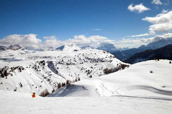 Ski Pistes Mountains Dolomites — Stock Photo, Image