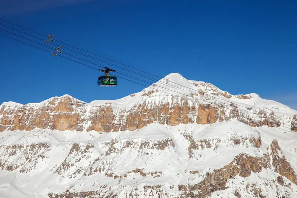 Arabba Italia Mar 2018 Remontes Región Esquí Arabba Dolomitas —  Fotos de Stock