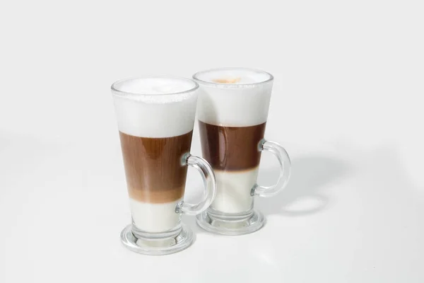 Δύο Ποτήρια Κοκτέιλ Καφέ — Φωτογραφία Αρχείου