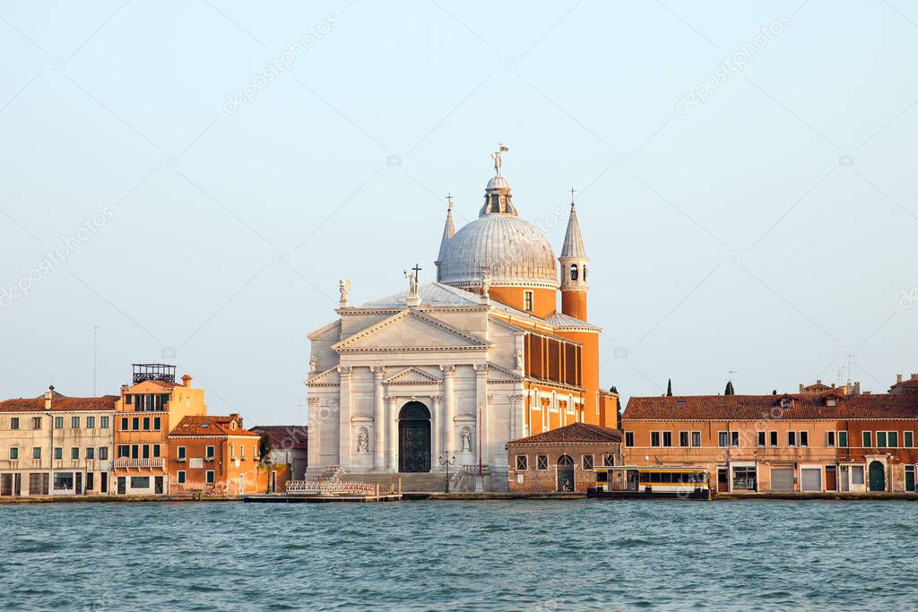 Santissimo Redentore church  on Giudecca island in Venice, Italy