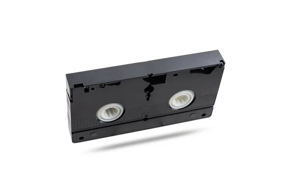 Cassete de vídeo VHS sobre fundo branco. isolado em fundo branco — Fotografia de Stock