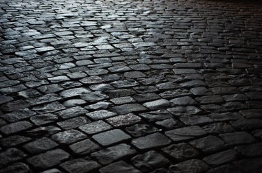  Arkaplan dokusu büyük eski taş yaprakların eski yolu perspektif