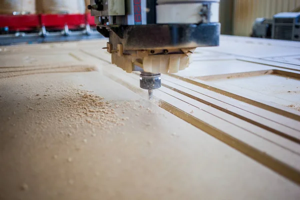 Machine working cnc — Stock Photo, Image