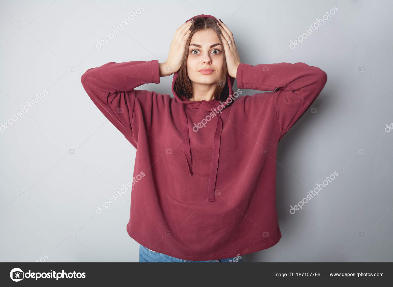hoodie with long hair