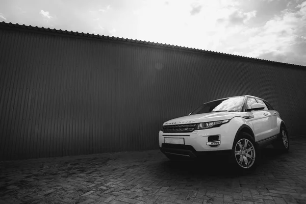 Kostanay Jaro 2017 Fotografie Modelu Range Rover Evoque — Stock fotografie