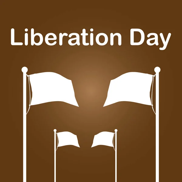 Jour Libération Est Jour Souvent Jour Férié Qui Marque Libération — Image vectorielle