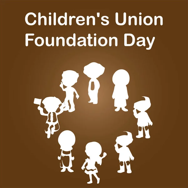 Korean Children Union Foundation Day Feriado Público Que Marca Fundação —  Vetores de Stock