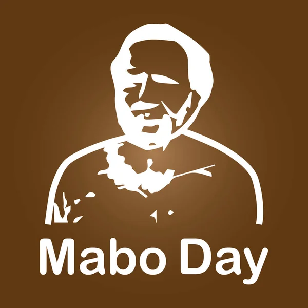 Journée Mabo Lieu Chaque Année Juin Commémore Eddie Koiki Mabo — Image vectorielle