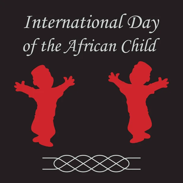 Dia Criança Africana Celebrado Junho Cada Ano Desde 1991 Quando —  Vetores de Stock