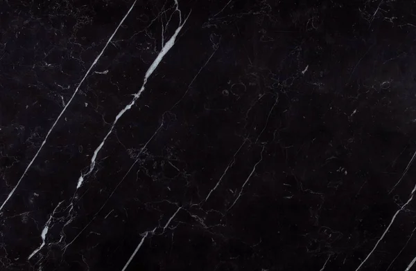 Natural spanish Nero Marquina black marble texture — Stock Photo, Image