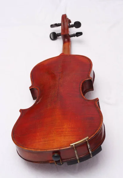 Violon Rouge Antique Cassé Pour Restauration Avec Dommages — Photo