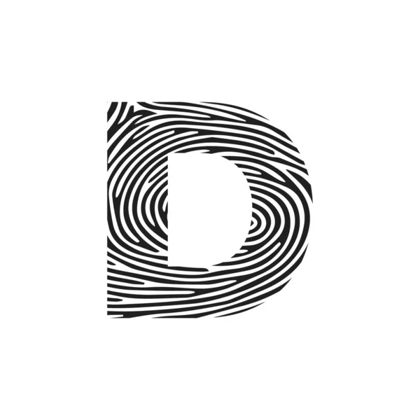 Λογότυπο Βάσης Διανυσματικών Γραμμάτων Αρχικό Γράμμα Διανυσματικό Εικονίδιο Έννοια Δακτυλικών — Διανυσματικό Αρχείο