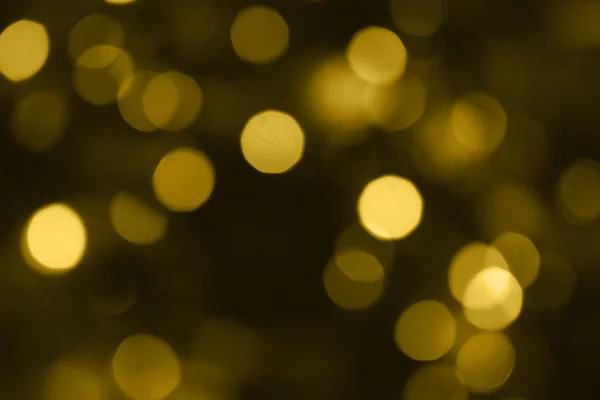 Абстрактное Размытое Золото Bokeh Огни Рождество Фон — стоковое фото