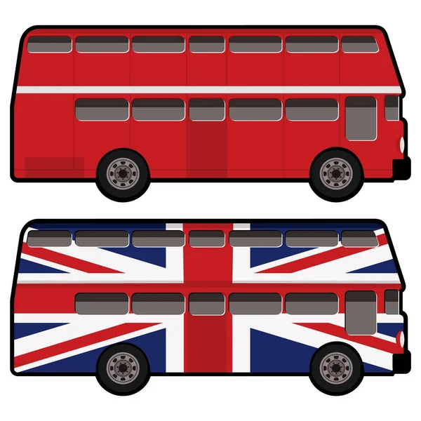 Векторная Иллюстрация Автобусов Заднем Плане — стоковый вектор