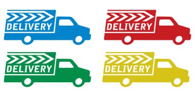 set od deliveru icons vector illustration