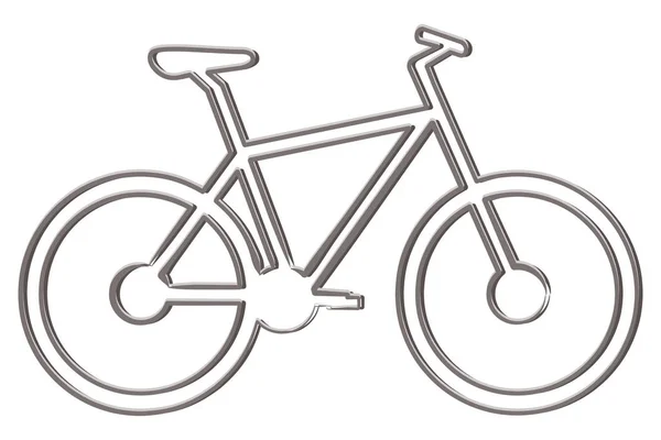 Bicicleta Montaña Estilo Lineal — Archivo Imágenes Vectoriales