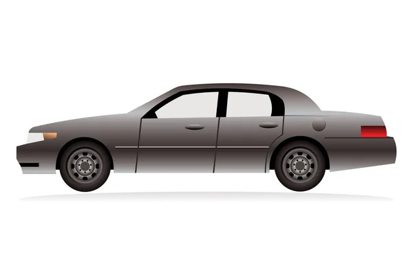 Car Icon Flat Illustration Auto Vector Isolated White Background — vektorikuva