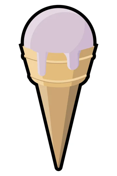 Ice Cream Web Icon — Stock Vector